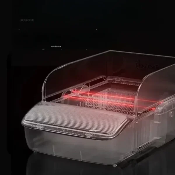 Intelligent Self-cleaning Open Cat Litter Box Pet Product Automatic Cat Bedpan Leak-proof Sterilization Deodorization Toilet b