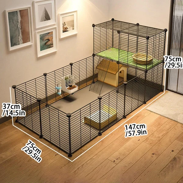 kf-S6290bf6796d346d68dbd2a18b2c2ce92z Guinea Pig, Guinea Pig, Rabbit Special Cage, Breeding Box, House Pet Fence, Extra Large Free Luxury Pet Supplies