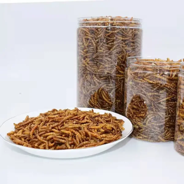 270ml Mealworm Dried Aquarium Tank Pond Fish Reptile Wild Bird Food Hamster Birdseed Lizard Turtle Arowana Tenebrio Chicken Feed