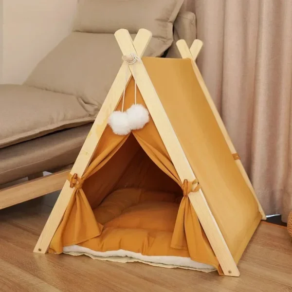 Modern Pet Tent for Home Four Seasons Universal Enclosed Dog Houses with Cushion Creative Unique Household Outdoor Dog Kennel Z