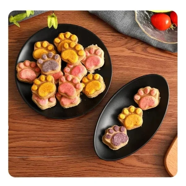 10/20/50Pcs Cat Snacks Cat Biscuit Freeze-Dried Cat Claw Biscuits Dog Snacks Nutrition Fattening Snack Cat Training Reward Snack