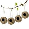 2024 New Birds Nest Bird Cage Grass Egg Cage Bird House Outdoor Decorative Weaved Hanging Parrot Nest Houses Pet Bedroom