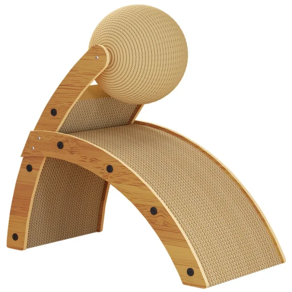 Cat Scratch Board, Durable Without Shavings, Cat Nest, Cat Climbing Frame, Integrated Sisal Ball, Cat Claw Pole, Cat Toy, Reliev