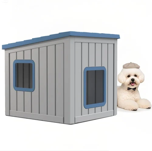 Dog House Indoor and Outdoor with Weatherproof Roof Removable Floors for Small to Middle Sized Dogs Easy to Assemble