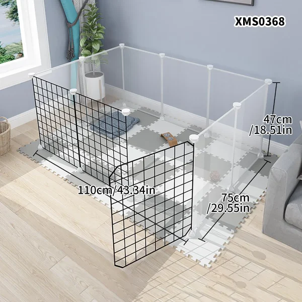 Small Animal Fence Cat Cub Guardrail Puppy Anti-Jailbreak Fence Rabbit Cage Guinea Pig Partition Net