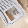 Convenient Foldable Litter Box: Drawer Design with Scooper for Easy Cat Waste Management