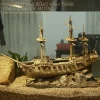 Ocean Exploration Sailboat Water Feature (Total Length: 290mm) Aquatic Habitat Model Decoration Piece LTCP-389