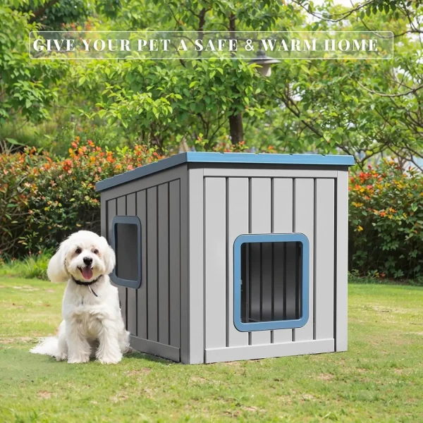 Dog House Indoor and Outdoor with Weatherproof Roof Removable Floors for Small to Middle Sized Dogs Easy to Assemble