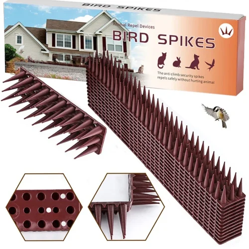 43CM Plastic Anti-Bird Spikes Bird Repeller Anti-theft Bird Proof Prevent Pigeon Cat Thorn Boxed Package Pest Control Tools