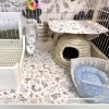 Rabbit Floor Mat Pet Sofa Cushion Training Pad Four Seasons Universal Cage Mat Cat Dog Sleeping Blanket Fence Pad Bunny Supplies