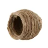 1PC Hand Woven Hummingbird Nest House Hanging Hummingbird Bird's Nest in Straw Garden Nest Woven House Straw Bird HousBirdhouse