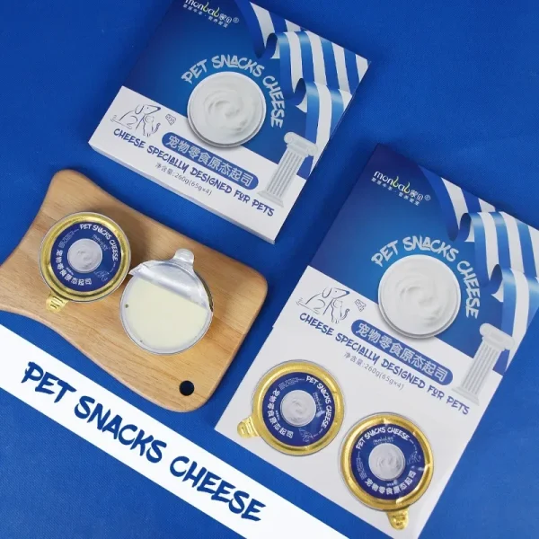 New Pet Snacks Semi Solid Goat's Milk Cheese Additive Free Adult Cat Wet Food Nutritional Calcium Supplement Dog Canned Snacks