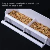 Food Dish Plastic Hanging Bird Feeder Feeding Bowl Cage Cup Water Drinker