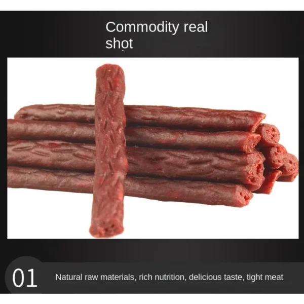 Pet Food Dog and Cat Snacks Delicious Beef Strips Healthy and Delicious Teething Beef Strips Nutritious Pet Food for Cats Dogs