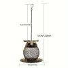 1pc Heavy Duty Copper Mesh Owl Shaped Wild Bird Feeder for Garden Yard Decor Window bird feeder Feeders bird Bird feeder cups
