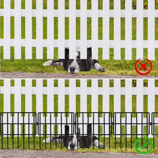 22 Pack Animal Barrier Fences, 1.5" Gap No Panels, Patio Total 22 ft(L)×16 in(H), Houses, Kennels
