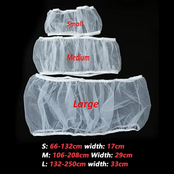 250-66cm Mesh Bird Cage Cover Nylon Dustproof Birdcage Parrot Cage Net Pet Accessories Airy Mesh Parrot Bird Cage Net s/m/l