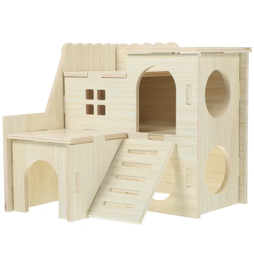 Delicate House Large Rabbit Hideout Wooden Cages Guinea Pig Houses and Hideouts