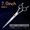 Fenice Stainless Steel 7/7.5/8 inch Curved Scissors Pet Dog Grooming Scissors Pets Hair Cuttings Shears ножницы tijeras t