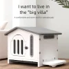 Dog house, indoor and outdoor dog kennel, all season universal plastic dog house, dog cage, household dog villa, pet house, pet