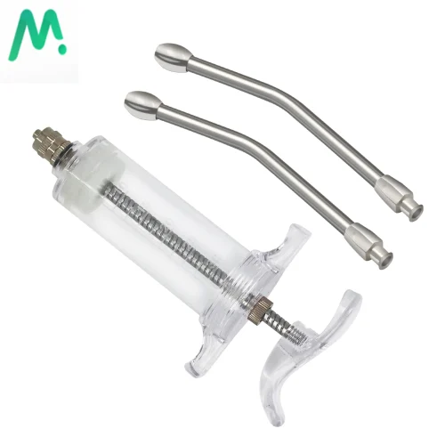 20ml/30ml/50ml Lamb and Goat Kid Feeding Kit 2-Clear Tube Adjustable Parrot Feeding Syringe for Dog Piglet Rabbit Bird Feeding