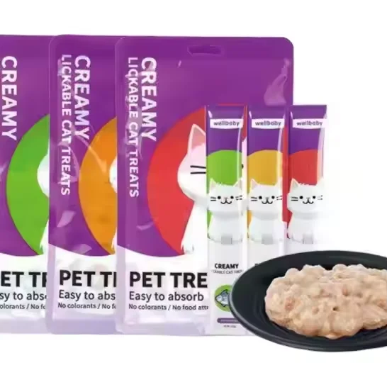 Cat Creamy Food Stick Treats Mix Flavor Cat Liquid Snack Private Label Wet Snack For Cats
