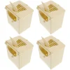 4 Pcs Bird Breeding Box Nesting Hut Plastic House Incubation Cage Nests Pet Travel Baby Boxes Roosting Case Breeding Accessories