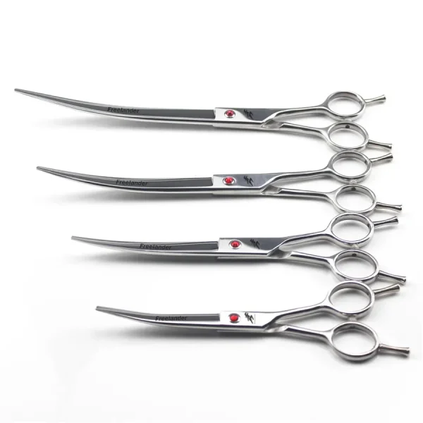 9inch 8" 7.0" Professional Japan Stainless Steel Pet Grooming Scissors Curved Hair Scissors For Cat And Dog Barber Shears