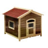 Outdoor Balcony Puppy Villa Solid Wood Dog House 4 Seasons Universal Kennels pet Supplies Waterproof Cats Litter Dogs Cages