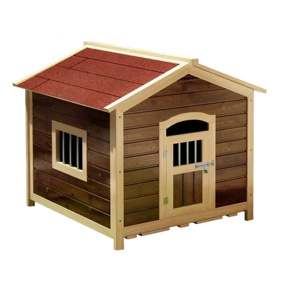 Outdoor Balcony Puppy Villa Solid Wood Dog House 4 Seasons Universal Kennels pet Supplies Waterproof Cats Litter Dogs Cages