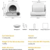 Tonepie 65L Automatic Smart Cat Litter Box Self Cleaning Fully Enclosed Cat Litter Box Pet Toilet Litter Tray English versions