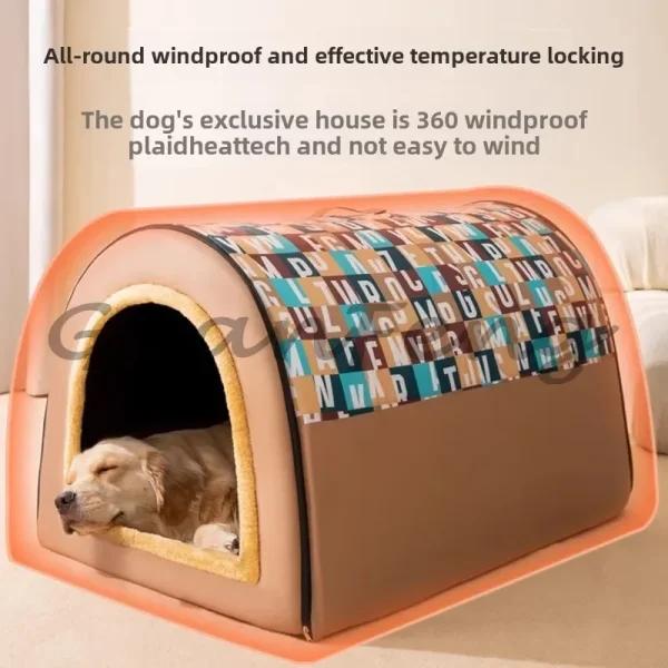 Dog Kennel, Winter Warmth, Large Dog, Super Large Dog House, Enclosed House, Removable and Washable in Winter