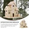 Wooden Bird House Pet Bird Nest Hanging Sleeping Nest Bird Nest Box Garden Decor Wooden Bird Nest Nest Decoration