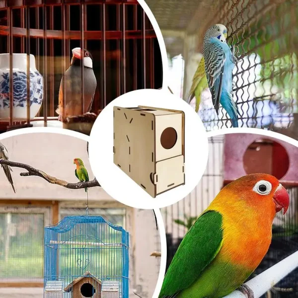 bird feed sieve blower with filter wooden assembly box grain Splitter Shell Separator Chaff Blowing Machine Bird Food SkinBlower