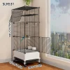 Bird Cage Large Splash-Proof Parrot Black Phoenix Myna Large Thrush Tiger Skin Pearl Bird Special Luxury Landscaping House