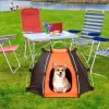 Pet Tents For Small Dogs Polyester Dog Tent For Camping Outdoor Waterproof Camping Supplies Supportive Foldable Pet House