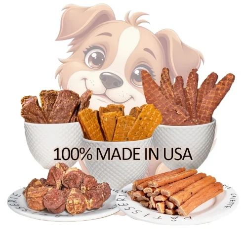 Pet Food Dog Snacks Delicious Beef Jerky/Duck Jerky/Chicken Sweet Potato Sticks/Turkey Meatballs/Dried Salmon Pet Food for Dogs