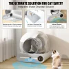 Tonepie Large Capacity Smart Cat Litter Box 65L Automatic Fully Enclosed Self Cleaning Pet Toilet for Multiple Cats/Cats Sandbox