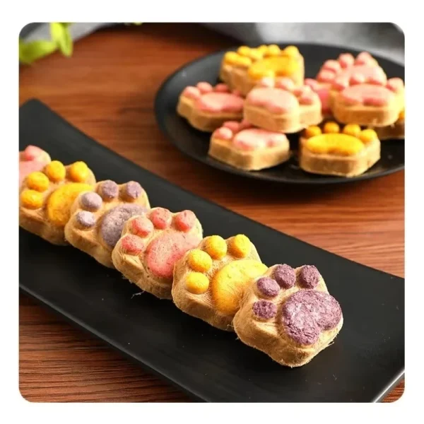 10/20/50Pcs Cat Snacks Cat Biscuit Freeze-Dried Cat Claw Biscuits Dog Snacks Nutrition Fattening Snack Cat Training Reward Snack