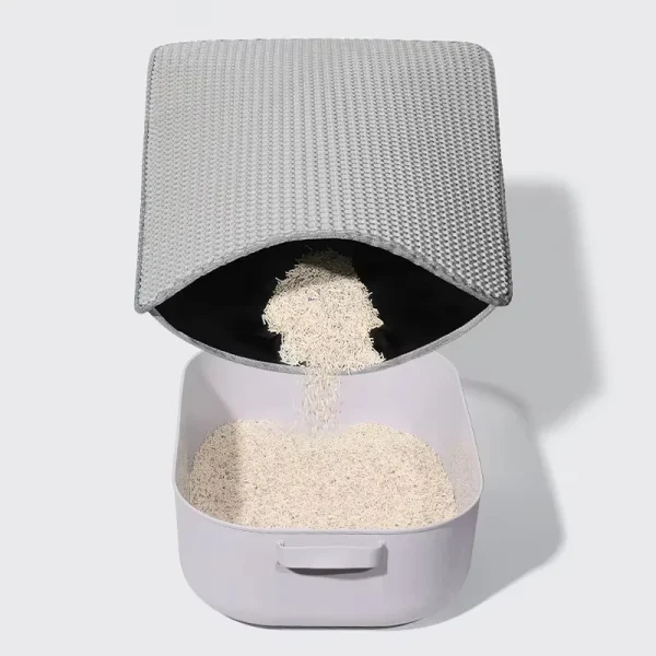 Cat Litter Mat EVA Waterproof Double Cat Toilet Rug Litter Tray Sandboxes for Cat Litter Carpet Cat Litter Box Accessories