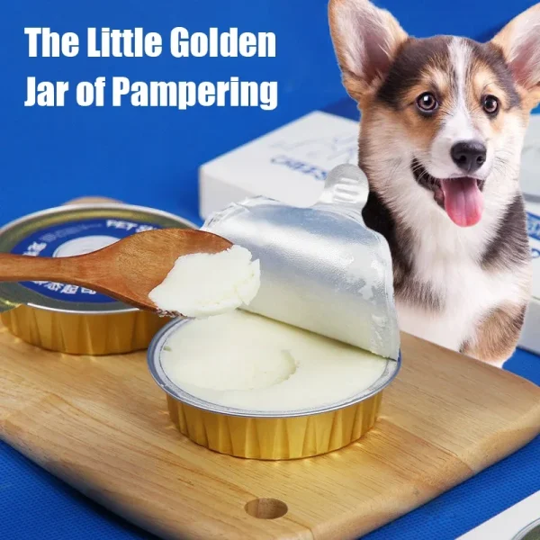 New Pet Snacks Semi Solid Goat's Milk Cheese Additive Free Adult Cat Wet Food Nutritional Calcium Supplement Dog Canned Snacks