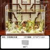 PET+ABS Fish Tank New Transparent with Lid Aquarium Drop Resistant Hydroponic Tank Turtle Tank Home Lazy Fish Tank