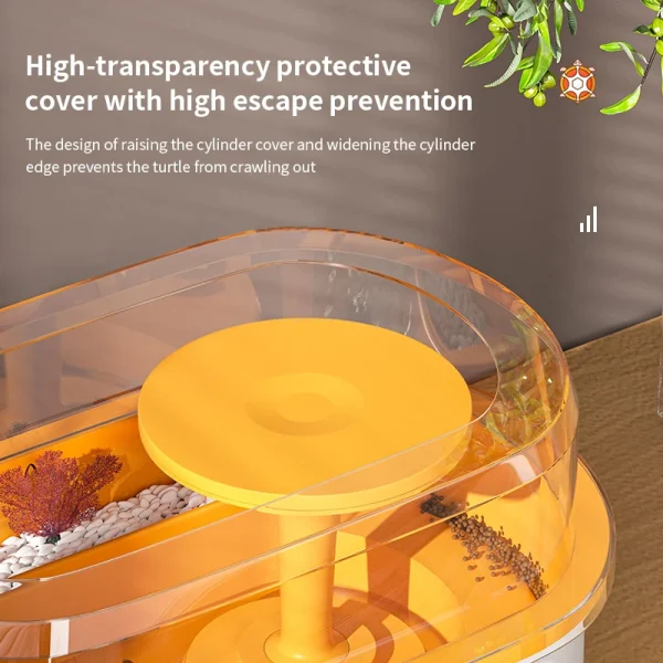 Water and land landscape turtle tank household tabletop ecological tank self circulating Special water tank for turtle breeding