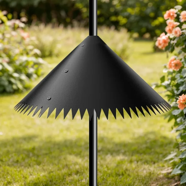 2pcs 14/16/18in Squirrel Baffle Outdoor Wrap Around Squirrel Baffle Squirrel Proof Bird Buddy Accessories for Bird Feeder Pole