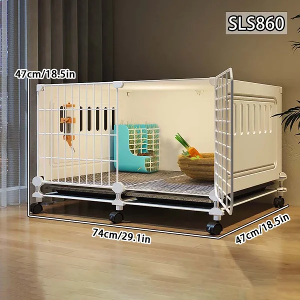 Rabbit Cage Household Extra Large Double-Layer Indoor Special Automatic Feces Cleaning Guinea Pig Cage Two-Story Platform Small House