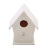 Wooden Mini Bird Cage Outdoor Hanging Birdhouse Box Garden Bird Cages Home Yard Decoration Bird Products Wooden Bird Parrot Nest