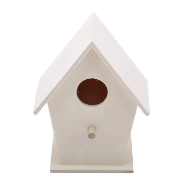 Wooden Mini Bird Cage Outdoor Hanging Birdhouse Box Garden Bird Cages Home Yard Decoration Bird Products Wooden Bird Parrot Nest