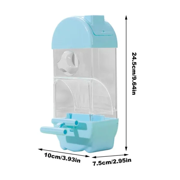 Bird Feeder Water Dispenser House Shaped Parakeet Feeder Smart Bird Feeder Large Capacity Anti Spill Food Container Drinker Cage