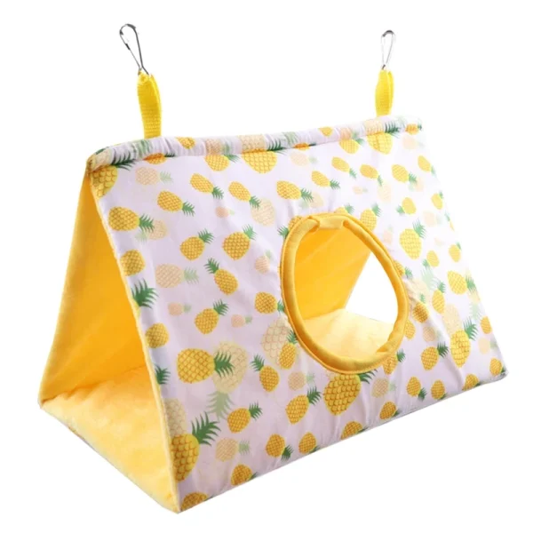 Bird Hanging Hammock for Cage Winter Warm Nest Tent House Hideout Parrot Snuggle for Sleeping Playing & Rest D0LD