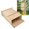 Bat House Single Storey Wooden Garden Eaves Bat Habitat Single Storey Bat House